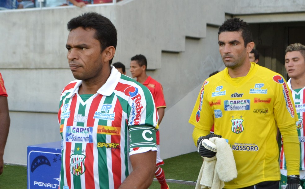 Zagueiro Nildo e goleiro Érico, ex-Baraúnas, vão defender o Mossoró EC na segunda divisão (Foto: Jocaff Souza)