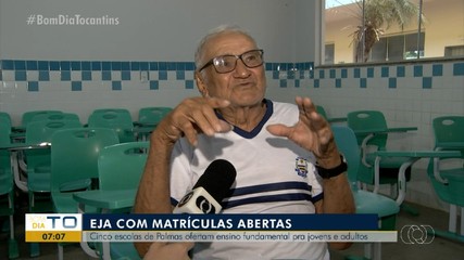 EJA abre vagas em cinco escolas de Palmas