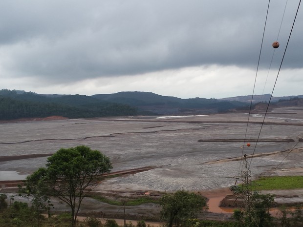 Barragem Germano é monitorada após rompimento das barragens do Fundão e Santarém em Mariana, na Região Central de Minas. (Foto: Raquel Freitas/G1)
