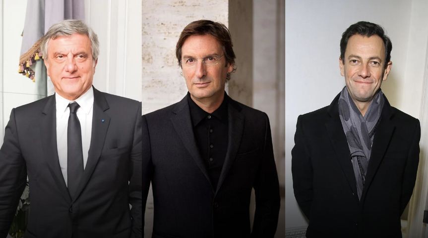 Sidney Toledano, Pietro Beccari e Pierre-Yves Roussel (Foto: Getty Images)