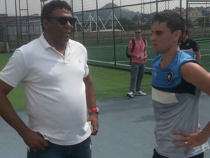 Maurício e Rodrigo Pimpão Botafogo (Foto: Marcelo Baltar)