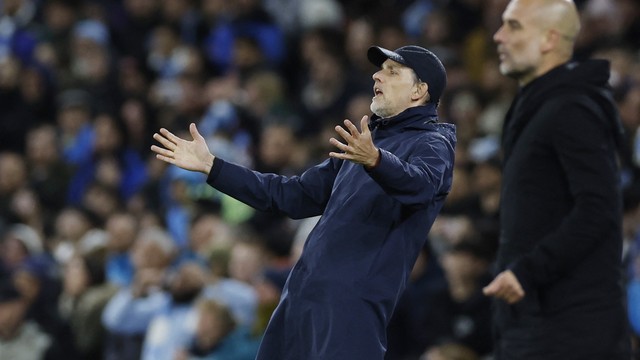 Thomas Tuchel lamenta durante Manchester City x Bayern de Munique