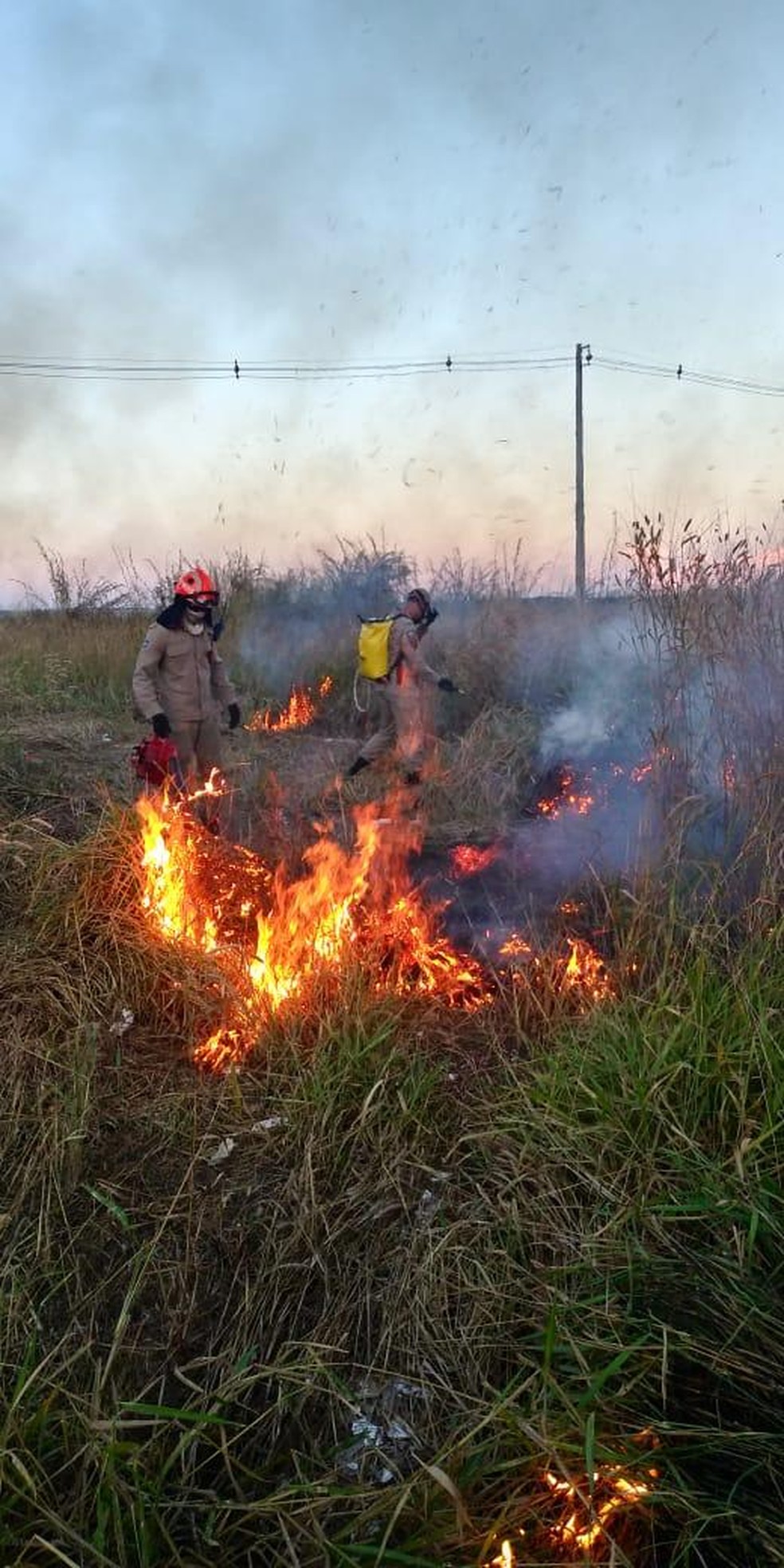 Bombeiros levaram 6 horas para apagar as chamas — Foto: Waine Charrow