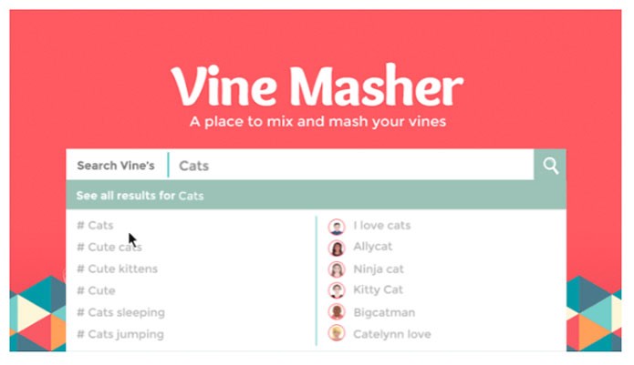 Vine Masher permite compartilhar playlists com v?deos do Vine (Foto: Reprodu??o/Andr? Sugai)