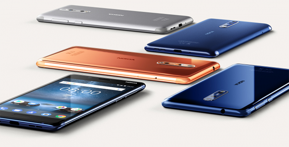 Nokia 8 chega com hardware de respeito e em quatro opções de cores (Foto: Divulgação/Nokia)