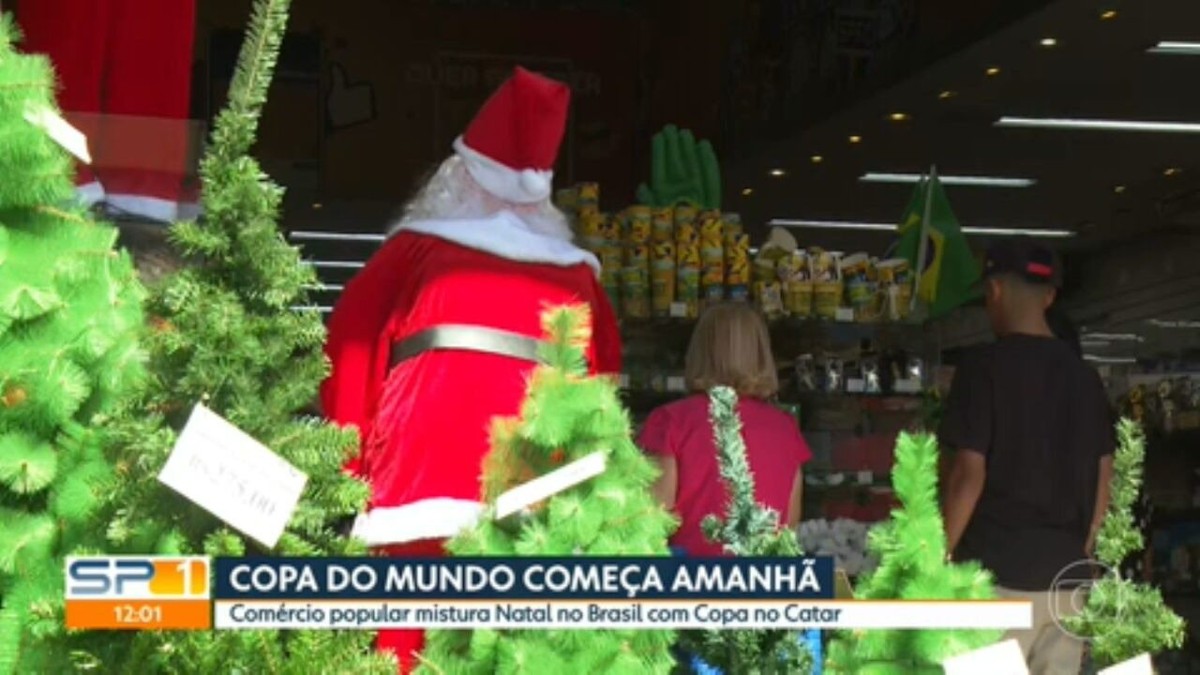 Copa do Mundo ou Papai Noel? Comerciantes da 25 de março em SP esperam  aumento de até 20% nas vendas com os dois eventos | São Paulo | G1