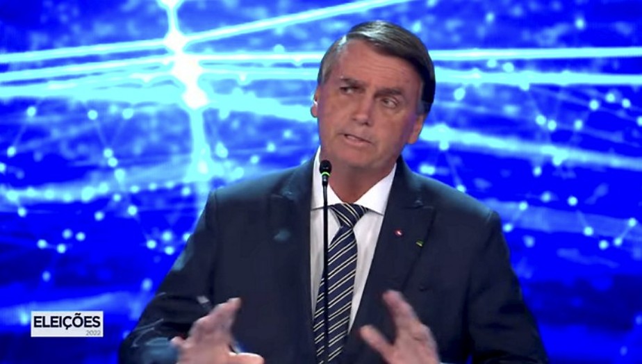 Bolsonaro no debate presidencial da Band