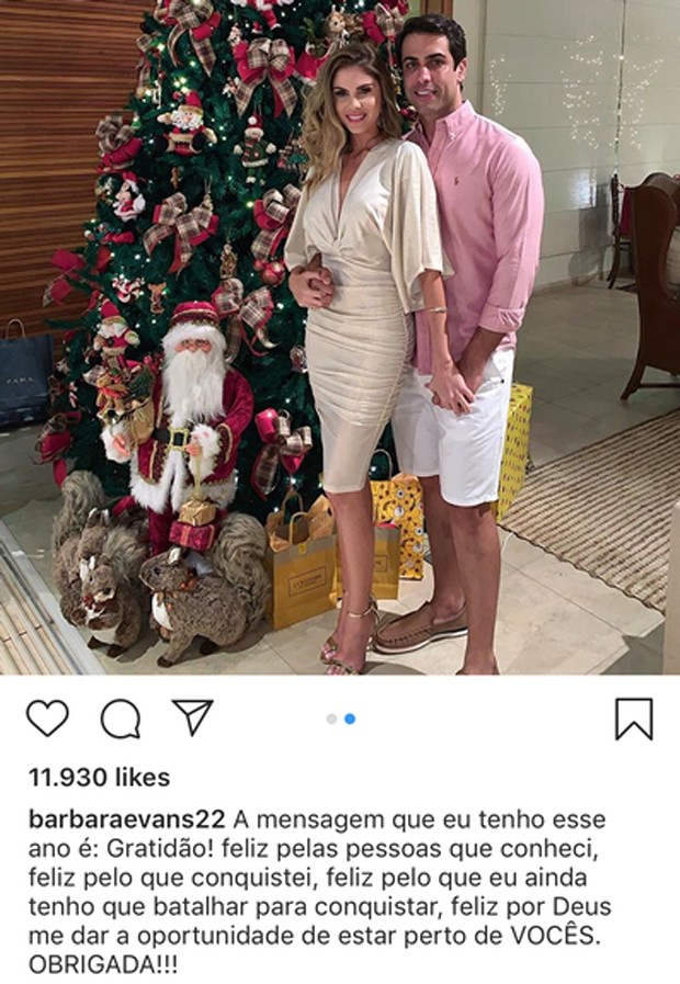 Bárbara Evans posta foto e aceita perdão de Andressa Urach (Foto: Reprodução/Instagram)
