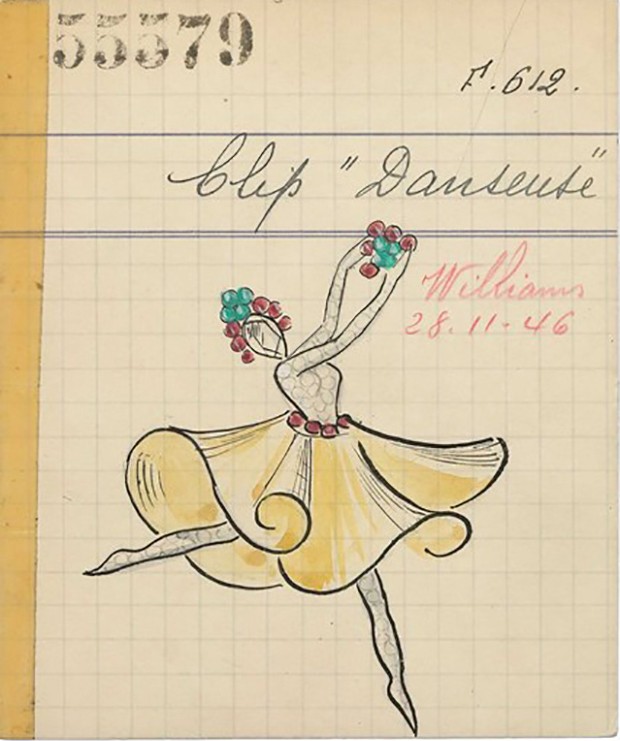 Van Cleef & Arpels has long been inspired by the ballet. Here, a series of sketches from 1947 for new jewellery pieces (Foto: Divulgação)
