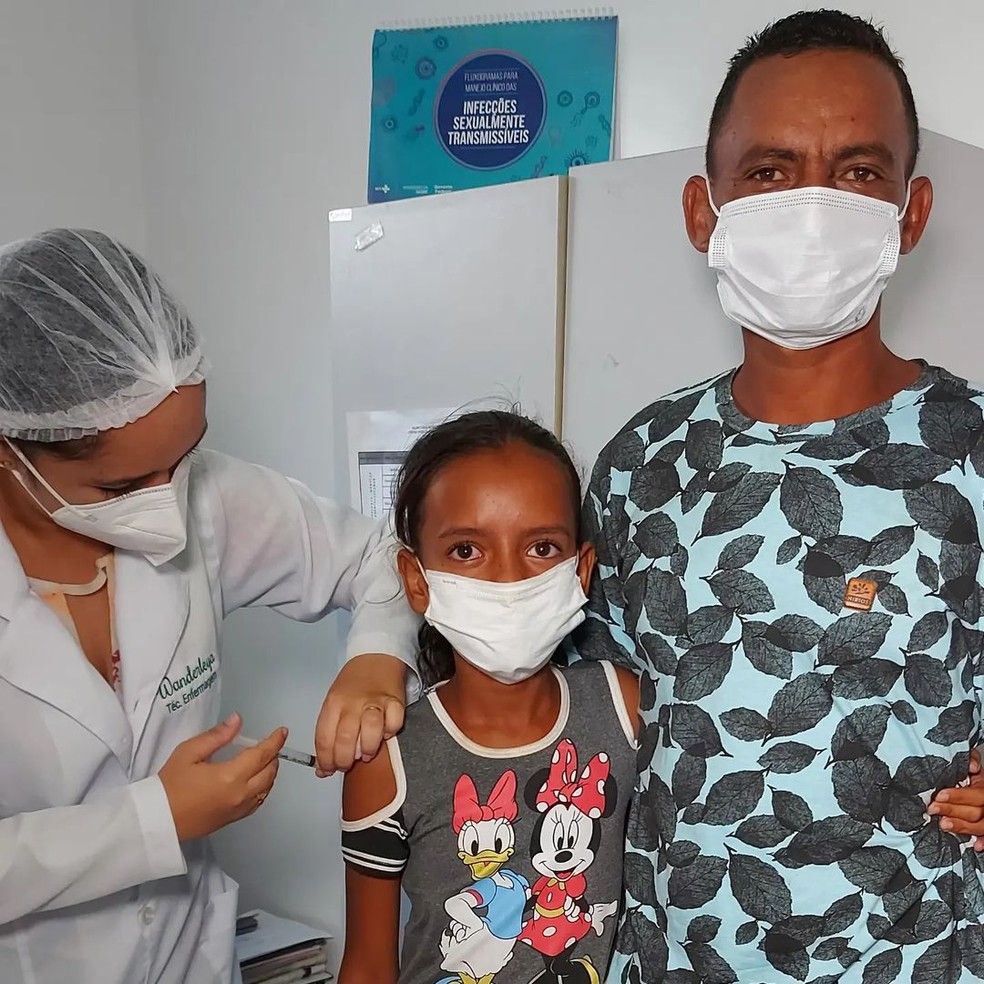 Vacinação infantil em Geminiano, no Piauí, iniciou no sábado (5) — Foto: Prefeitura de Geminiano