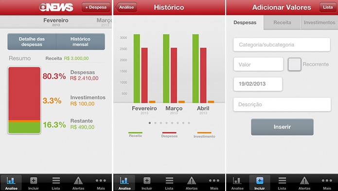 Conta Corrente Globo News ajuda usuários do Android e iOS a fiscalizar suas contas (Foto: Divulgação/App Store)