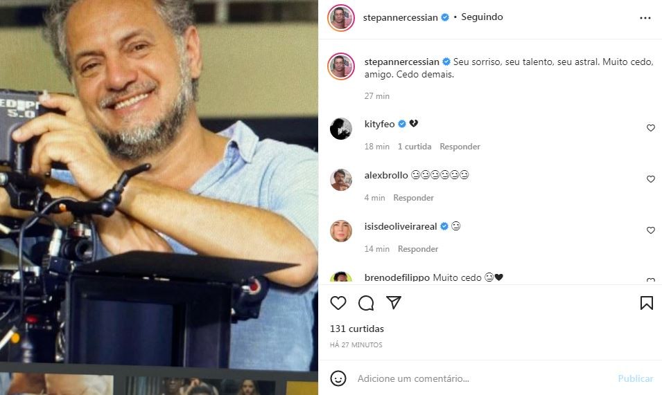 Stepan Necerssian lamenta morte de Breno Silveira (Foto: Reprodução / Instagram)