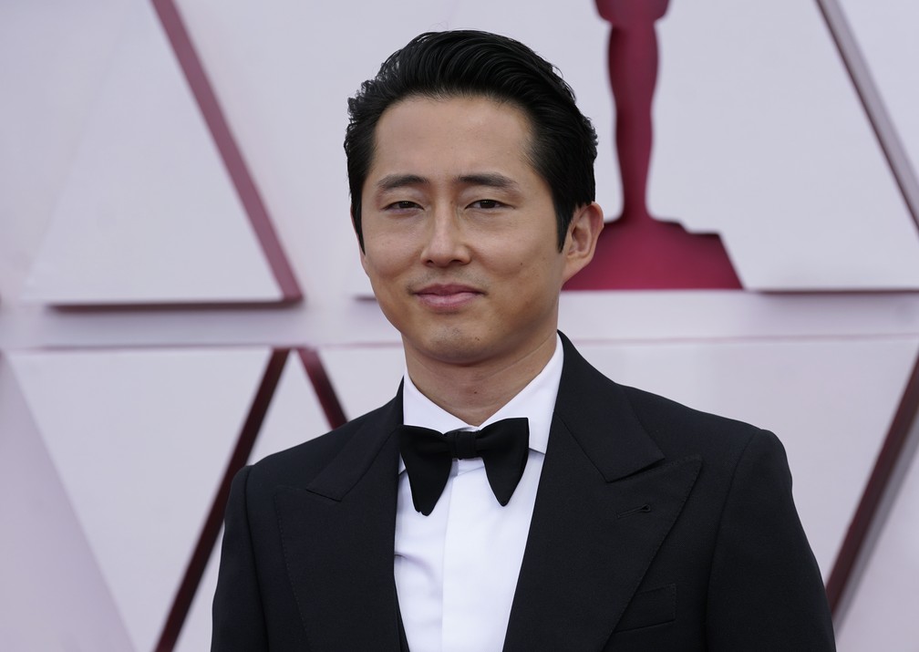 Steven Yeun, indicado a melhor por "Minari", no Oscar 2021  — Foto: AP Photo/Chris Pizzello