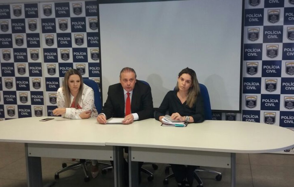 Delegada seccional de Boa Viagem, Morgana Alves; delegado Ricardo Cysneiros e delegada Beatriz Leite, titular da Delegacia de Boa Viagem (Foto: Divulgação/Polícia Civil)