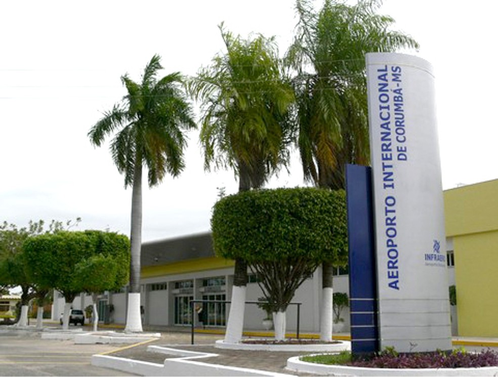 Aeroporto Internacional de Corumbá.  — Foto: Reprodução