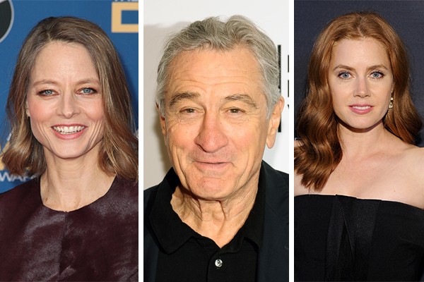 Jodie Foster, Robert De Niro e Amy Adams (Foto: Getty Images)