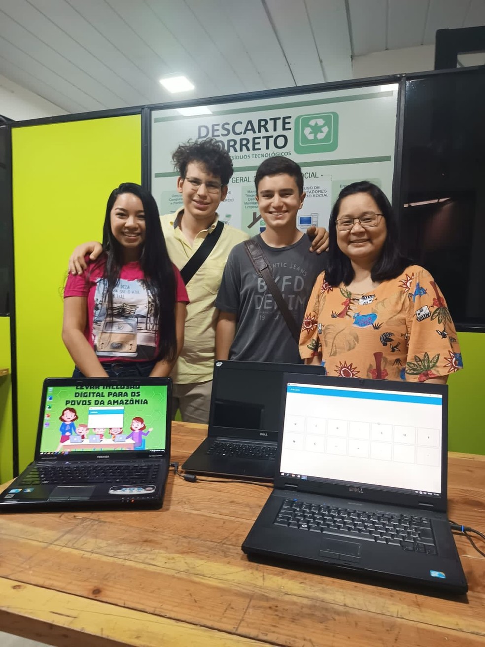 Pesquisadores do Amazonas lançaram o teclado digital "Linklado" com caracteres de línguas indígenas.  — Foto: Divulgação