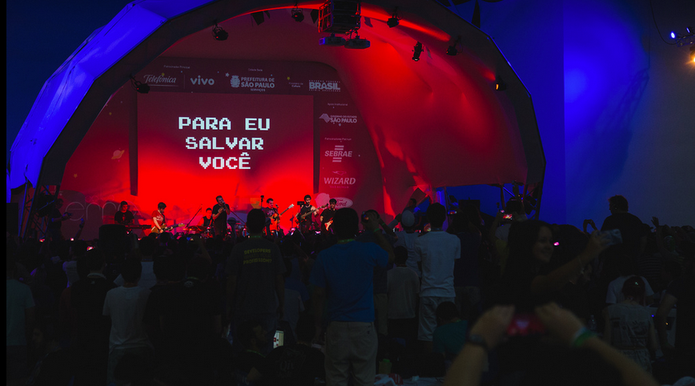 Banda Bit Players tocou na festa de encerramento da Campus Party 2015 (Foto: Reprodu??o/Flickr Campus Party Brasil)