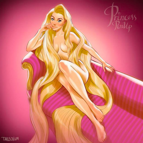 A versão da Rapunzel também é bastante polêmica... (Foto: Reprodução/Instagram)