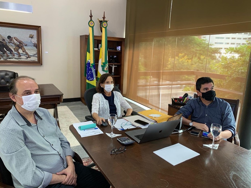 Governadora Izolda Cela anunciou que o decreto que está em vigor no Ceará será mantido por mais 15 dias. — Foto: Reprodução/Twitter