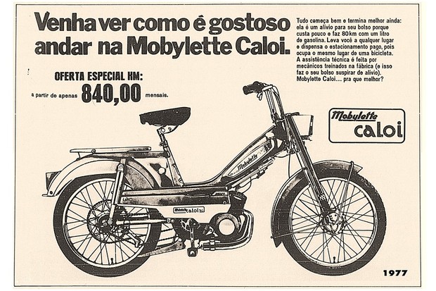 Anúncios antigos Mobylette (Foto: Divulgação)