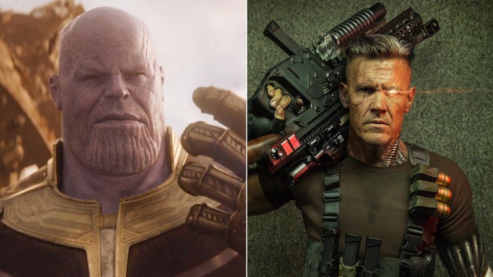 Josh Brolin é Thanos em 'Vingadores: Guerra Infinita' e Cable em 'Deadpool 2' (Foto: Divulgação)