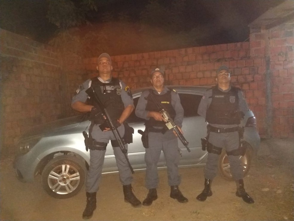 Veículo foi localizado horas depois no Maranhão — Foto: Divulgação/Polícia Militar