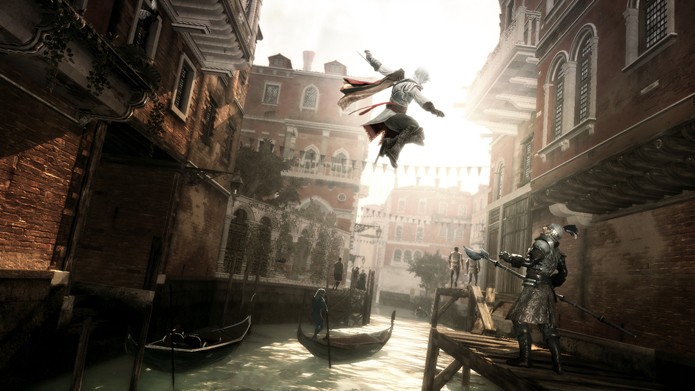 Ezio em açao em Assassins Creed 2 (Foto: Divulgação/Ubisoft)