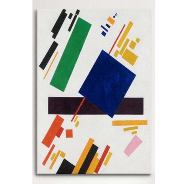 Suprematist Composition by Konstantin Malevich (1916, oil on canvas). Also revered for his pioneering studies of the black square, it was Malevich's colourful, abstract geometric works that inspired the Valentin Yudashkin Spring/Summer 2018 collection (Foto: Divulgação)