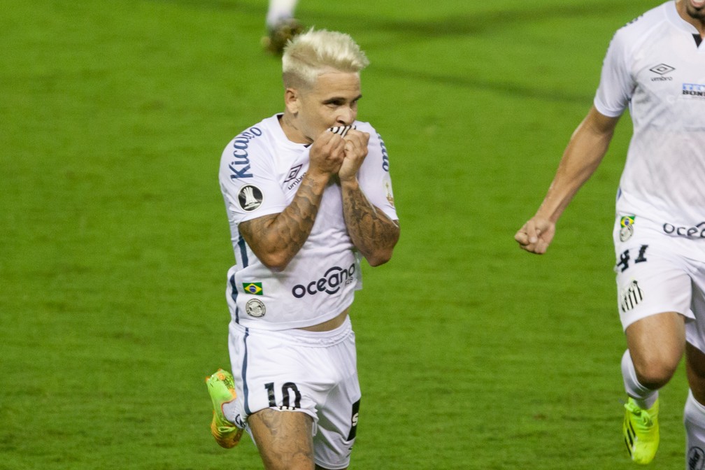 Soteldo festeja gol contra o Deportivo Lara — Foto: Staff Images/Conmebol