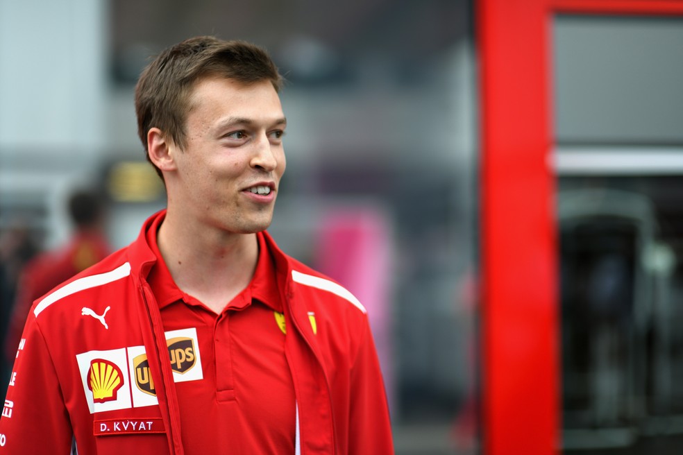 Daniil Kvyat, piloto de desenvolvimento da Ferrari, na Áustria — Foto: Patrik Lundin/Getty Images