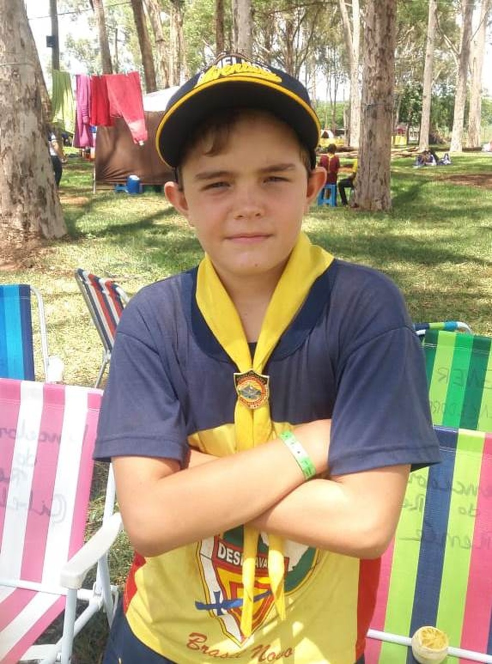 Júnior, 10 anos, vem de Brasil Novo, no Pará, e participa pela primeira vez do evento no Parque do Peão de Barretos (SP).  — Foto: Divulgação/Arquivo Pessoal