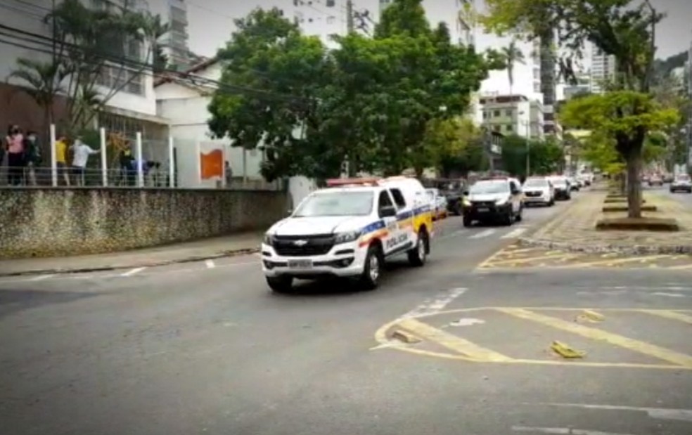 Lançamento da operação Alferes em Juiz de Fora — Foto: Polícia Militar/Divulgação