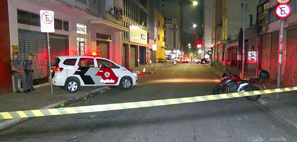 Policial reage a arrastão no Centro de SP e tiroteio deixa estudante morta — Foto: Reprodução / TV Globo