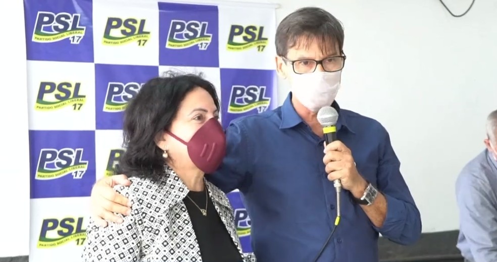 PSL oficializa candidatura de Sérgio Leocádio à Prefeitura de Natal — Foto: Reprodução/Inter TV Cabugi