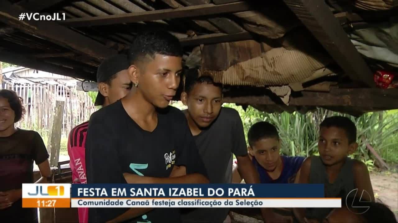 Festa em Santa Izabel do Pará! Comunidade Canaã festeja goleada da Seleção