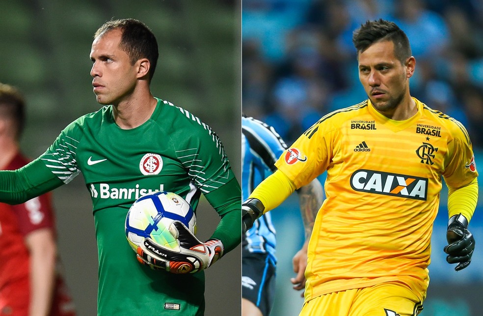Marcelo Lomba e Diego Alves fazem duelo interessante debaixo das traves (Foto: Gloesporte.com)