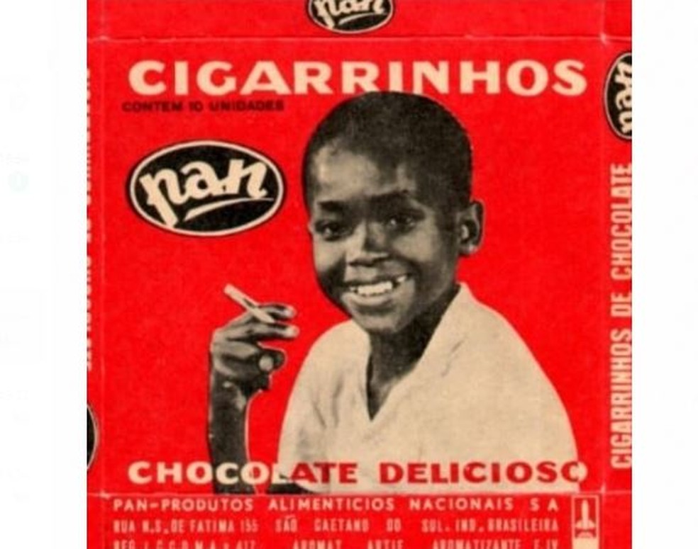 Embalagem de "cigarrinhos de chocolate" da marca Pan. — Foto: Reprodução/Instagram 