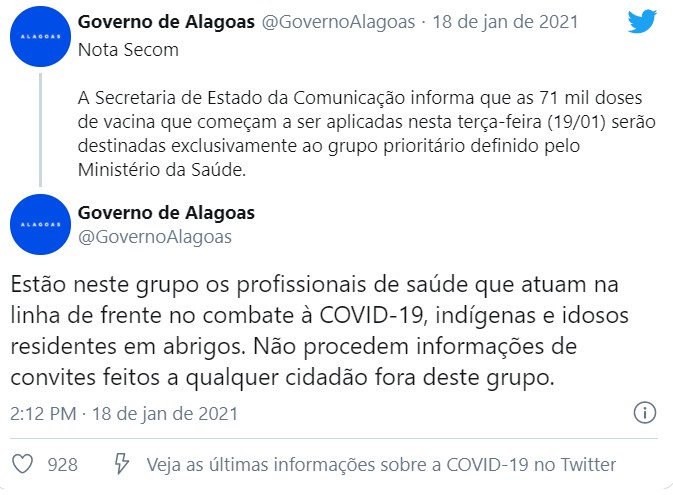 Governo de Alagoas negou convite a Carlinhos Maia (Foto: Reprodução/Twitter)