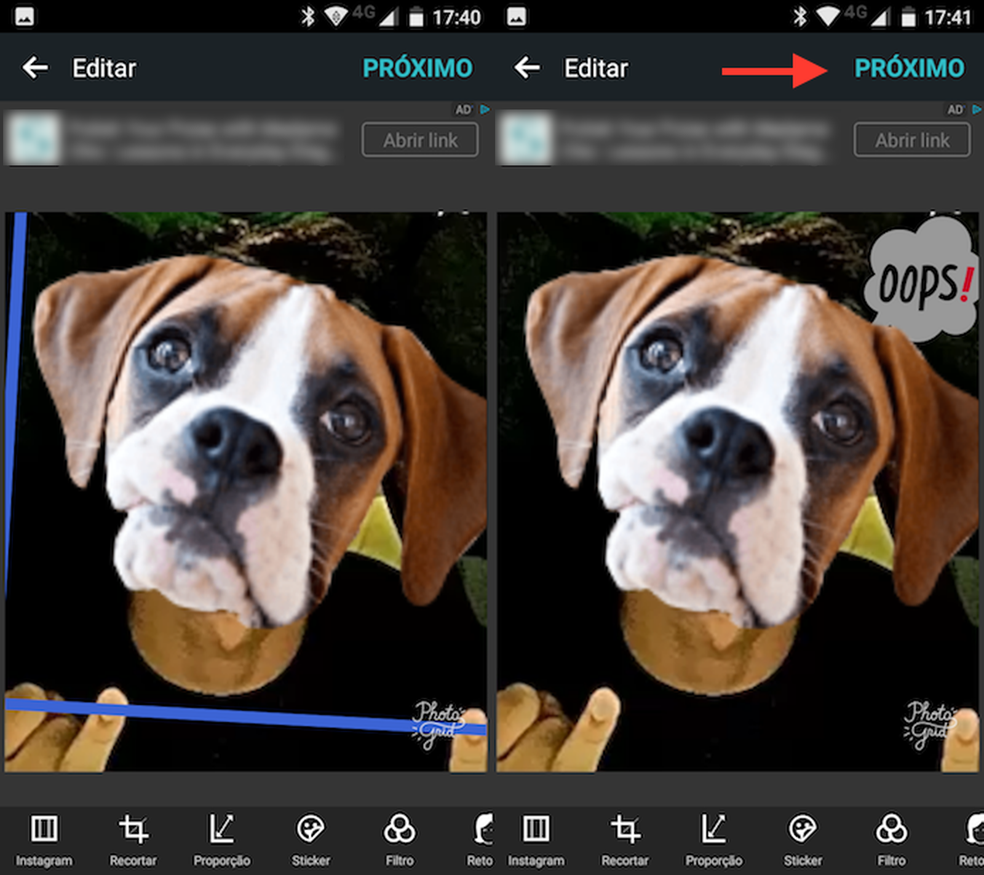 Como Adicionar Stickers Engracados Em Suas Fotos Com O Photo Grid Editores Techtudo