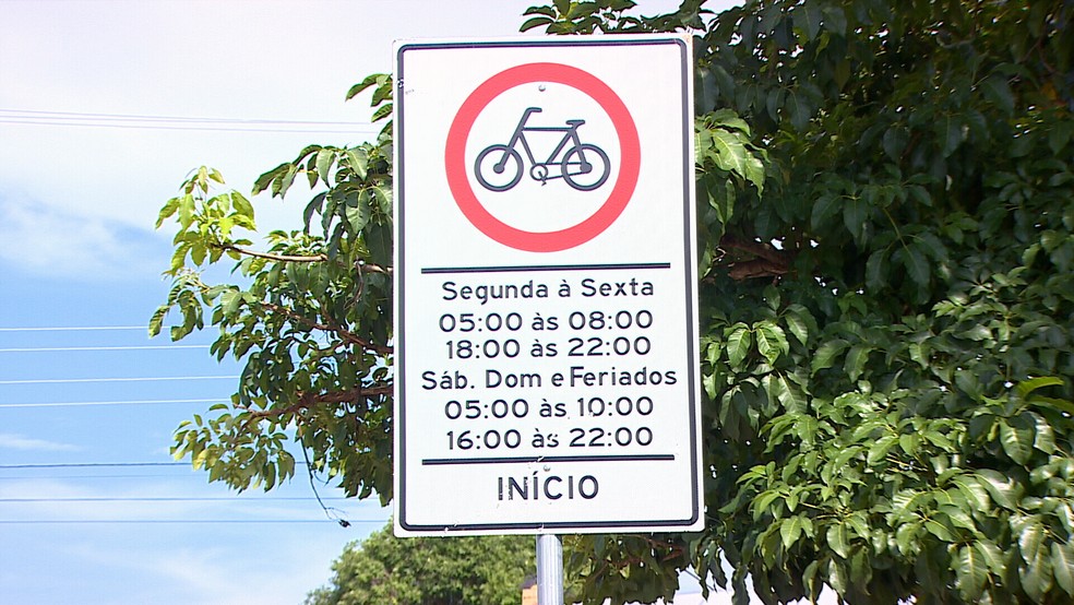 Horários de funcionamento da ciclorrota de Porto Velho — Foto: Beatriz Galvão/G1