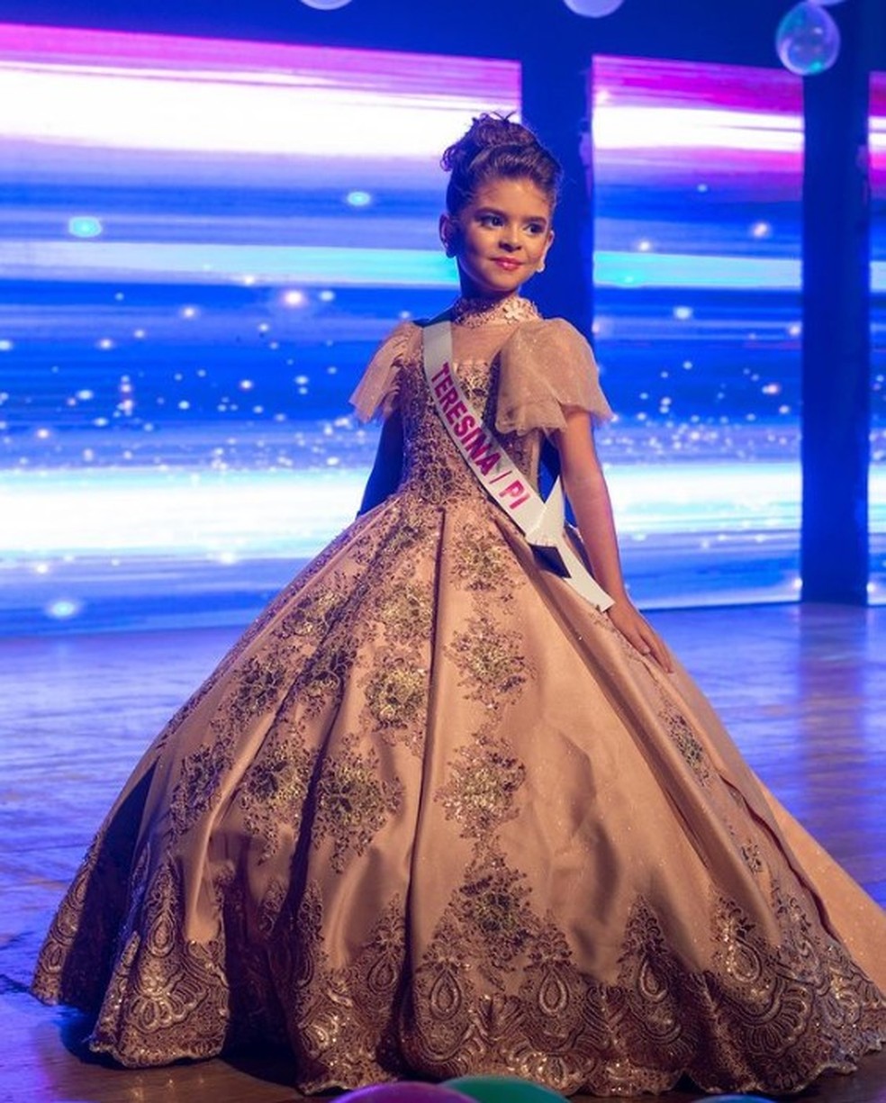 Ganhadora do Mini Miss Brasil é a primeira piauiense da categoria e representará o país no concurso a nível mundial  — Foto: Reprodução