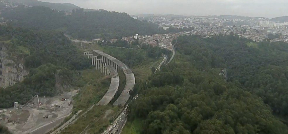 Rodoanel em São Paulo — Foto: Reprodução/TV Globo
