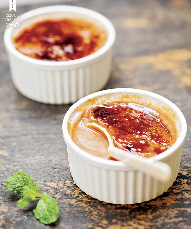 Crème brûlée de goiaba do restaurant Capim Santo (Foto: Elisa Correa/Editora Globo)