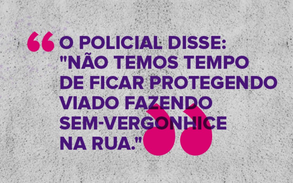 Relato de homofobia divulgado pela ONG All Out — Foto: All Out/Reprodução