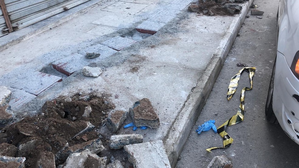 Jornalista assassinado em Maricá — Foto: Bruna Carvalho/Inter TV