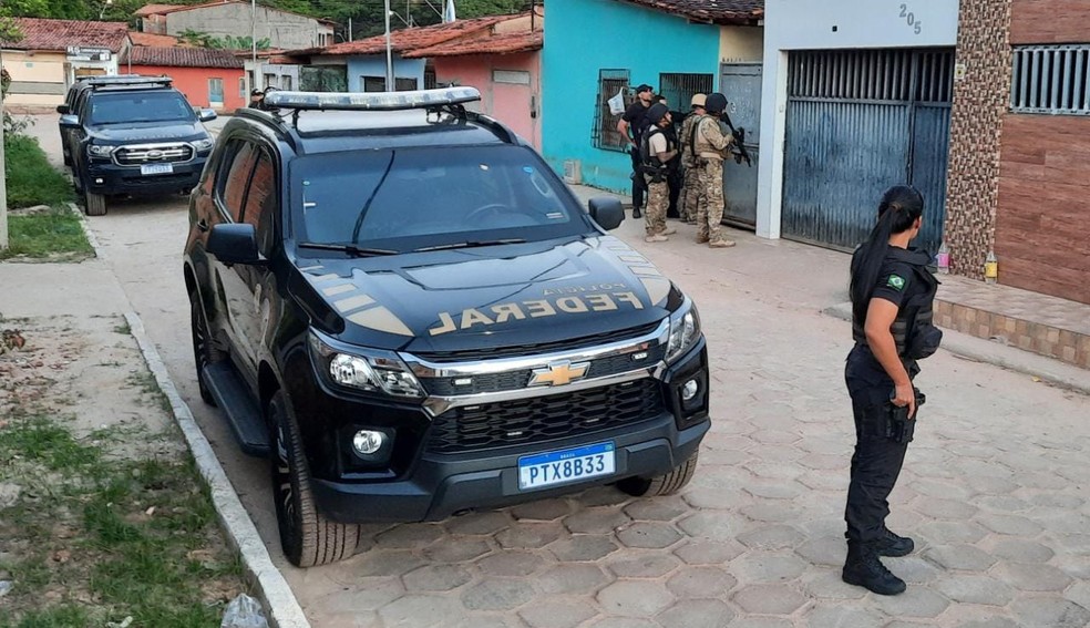 Polícia Federal realiza operação em São Luís e São José de Ribamar contra o grupo de assaltantes de agências dos Correios — Foto: Divulgação/PF