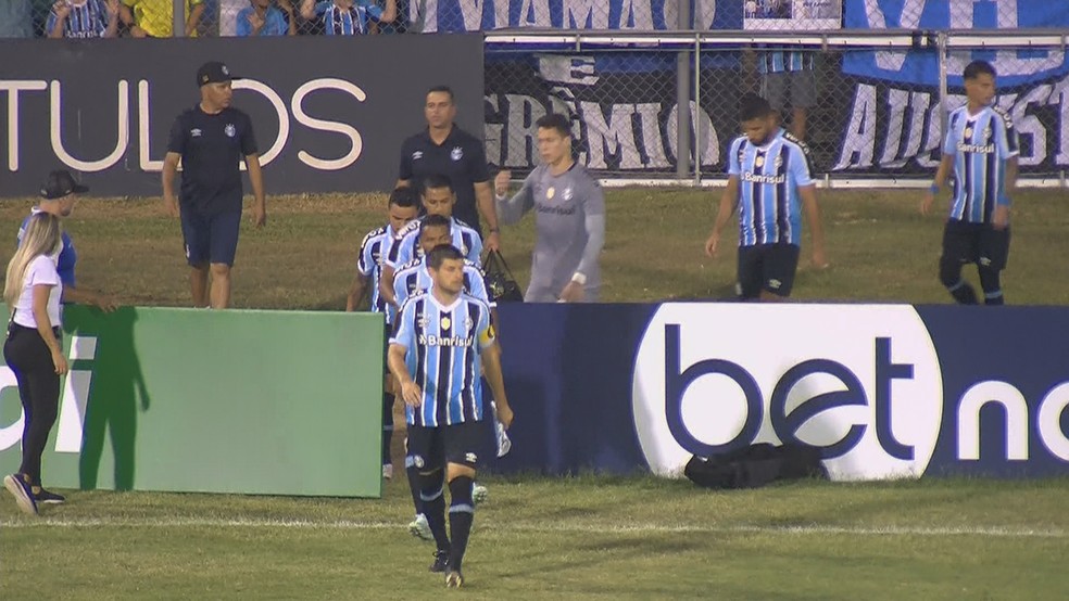 Esportivo x Grêmio — Foto: Reprodução/RBS TV