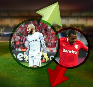 CARROSSEL - sobe e desce Danilo Fernandes e Anderson Internacional (Foto: Editoria de Arte)