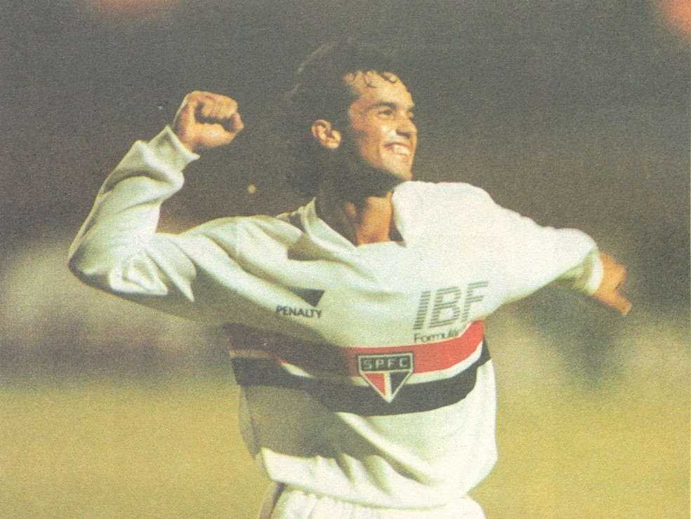 Palhinha artilheiro Libertadores 1992 São Paulo — Foto: Arquivo Histórico do São Paulo FC